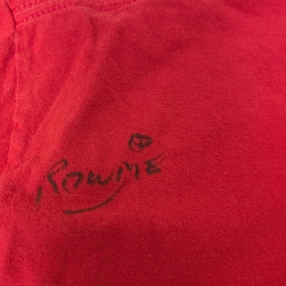 Unbranded Indians Tribe Tee Mens M Red Excellent Rowdie Mascot Signed Pepsi WTHR - Picture 9 of 10